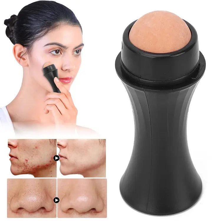 FACE OIL ABSORBING VOLCANIC FACE ROLLER