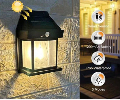 New Wireless Solar LED Wall Light Waterproof Outdoor Lamp For Garden With Clear Panel