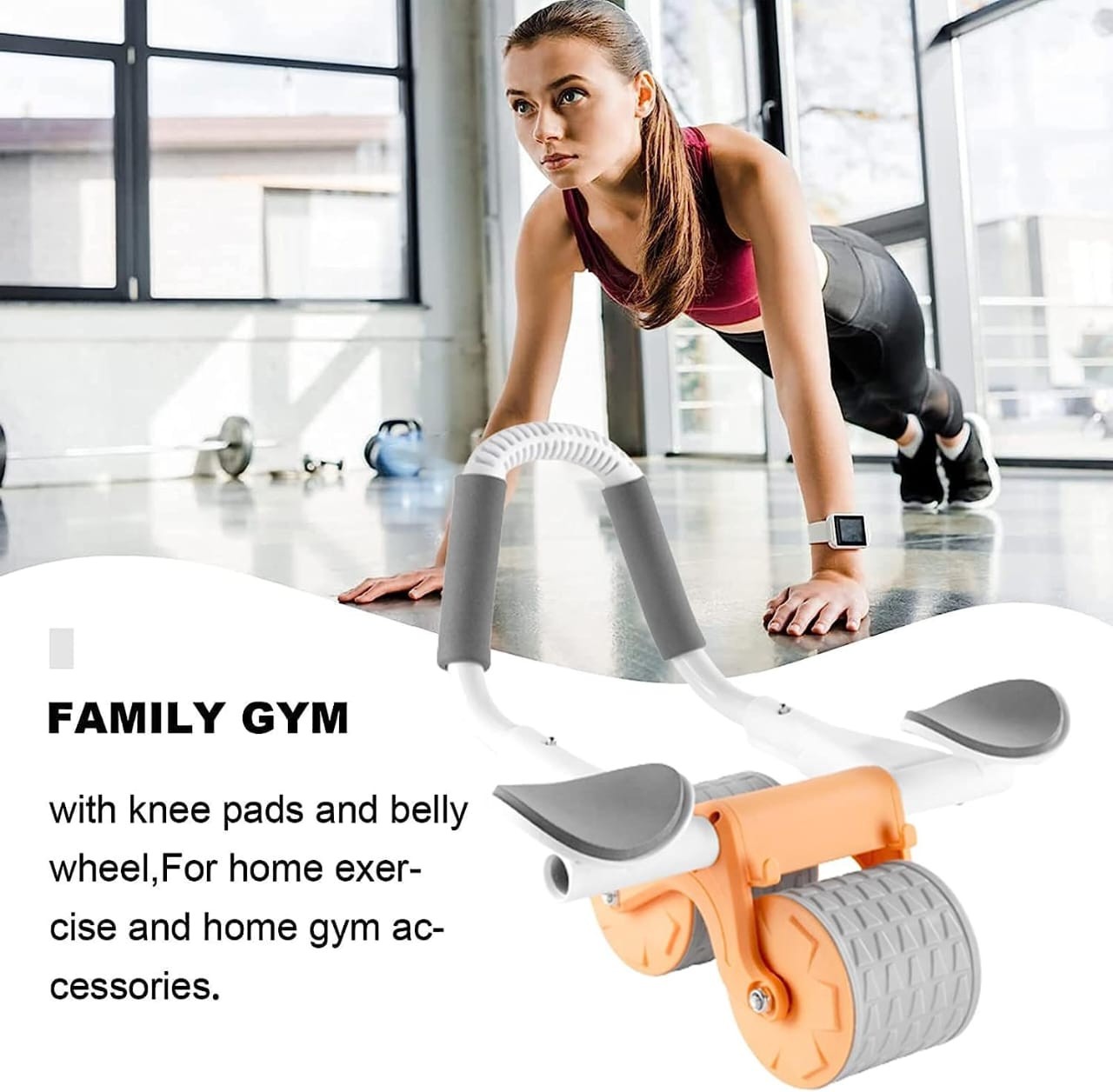 Abdominal Roller For Training With Timer