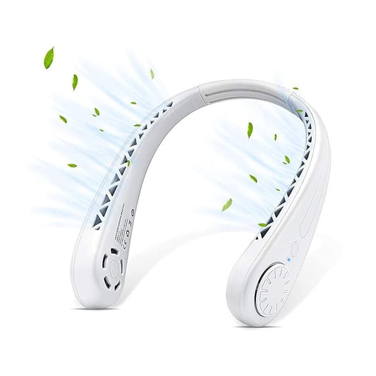 USB Portable Neck Fan with Strong Airflow | Portable Cooling Fan | Speed Adjustable