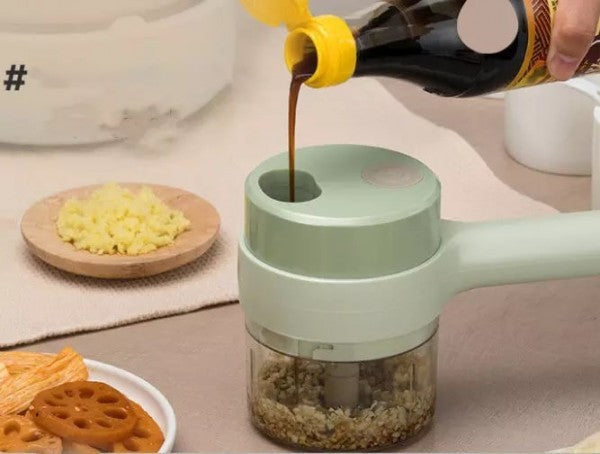4 in 1 Handheld Electric Vegetable Cutter & Chopper