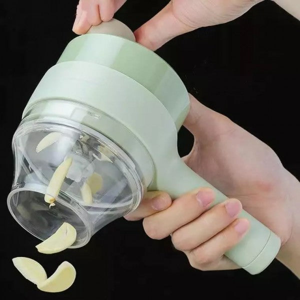 4 in 1 Handheld Electric Vegetable Cutter & Chopper
