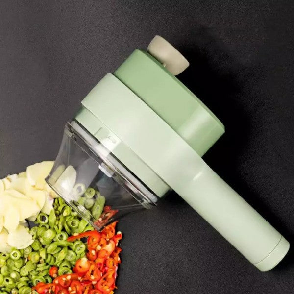 4 in 1 Handheld Electric Vegetable Cutter & Chopper