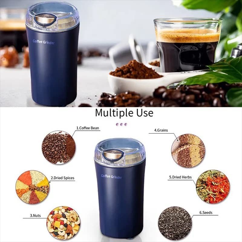 Grinder Coffee Powder Machine, Stainless Steel Blade Grinding Machine, Small Kitchen Multigrain Processor