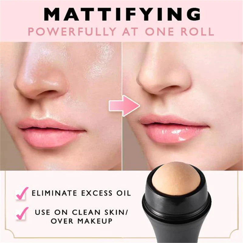 FACE OIL ABSORBING VOLCANIC FACE ROLLER