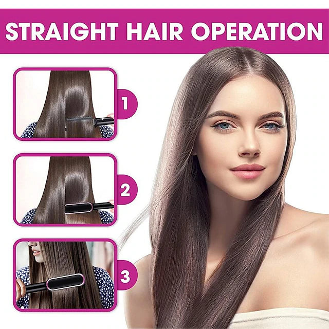 Adjustable Hair Straightener Heating Machine Comb for Women & Girls