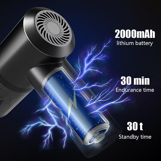 2 in 1 Car Vacuum Cleaner 120W High-Power | Handheld Wireless Vacuum Cleaner | Home Car Dual-use | Portable USB Rechargeable Air Duster